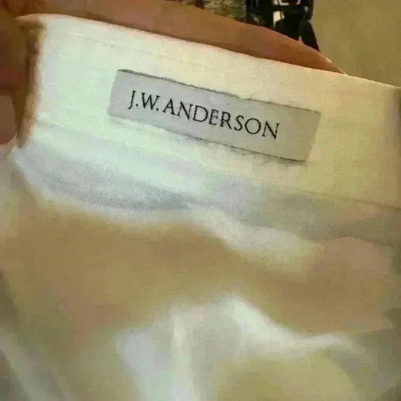 JW Anderson White Half Wrap Dress with Side Zipper - size 2 - Picture 4 of 4